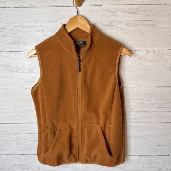 Xeoxarel Vest Womens Size Small Camel Brown Six Pocket Fleece Casual Comfy - Picture 5 of 14